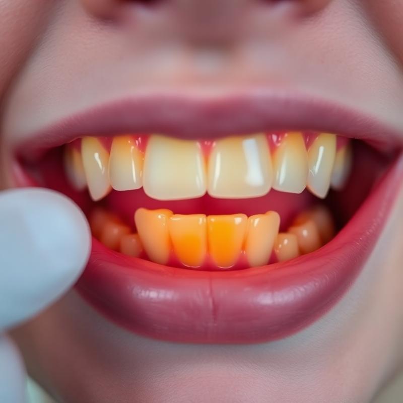 Professionelles Bleaching — Vorher / Nachher - Vorher